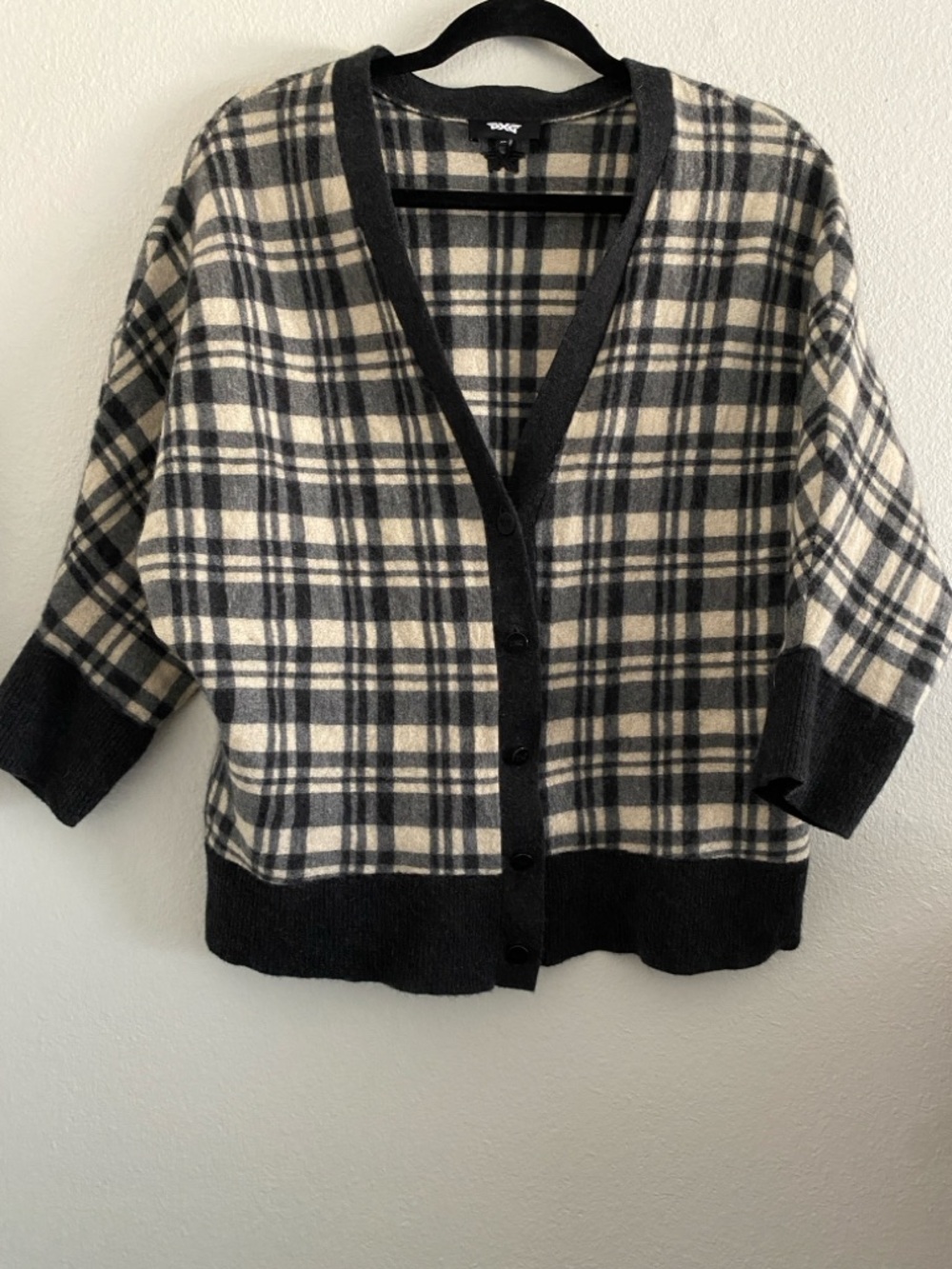 PXG Parsons Xtreme Golf Cardigan Cashmere Plaid Preppy Tennis Pickleball M/L